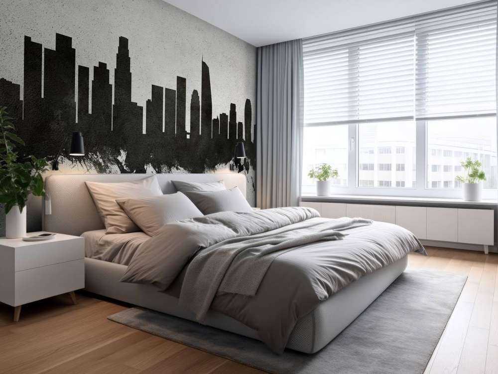 Aquarell-Skyline, Los Angeles