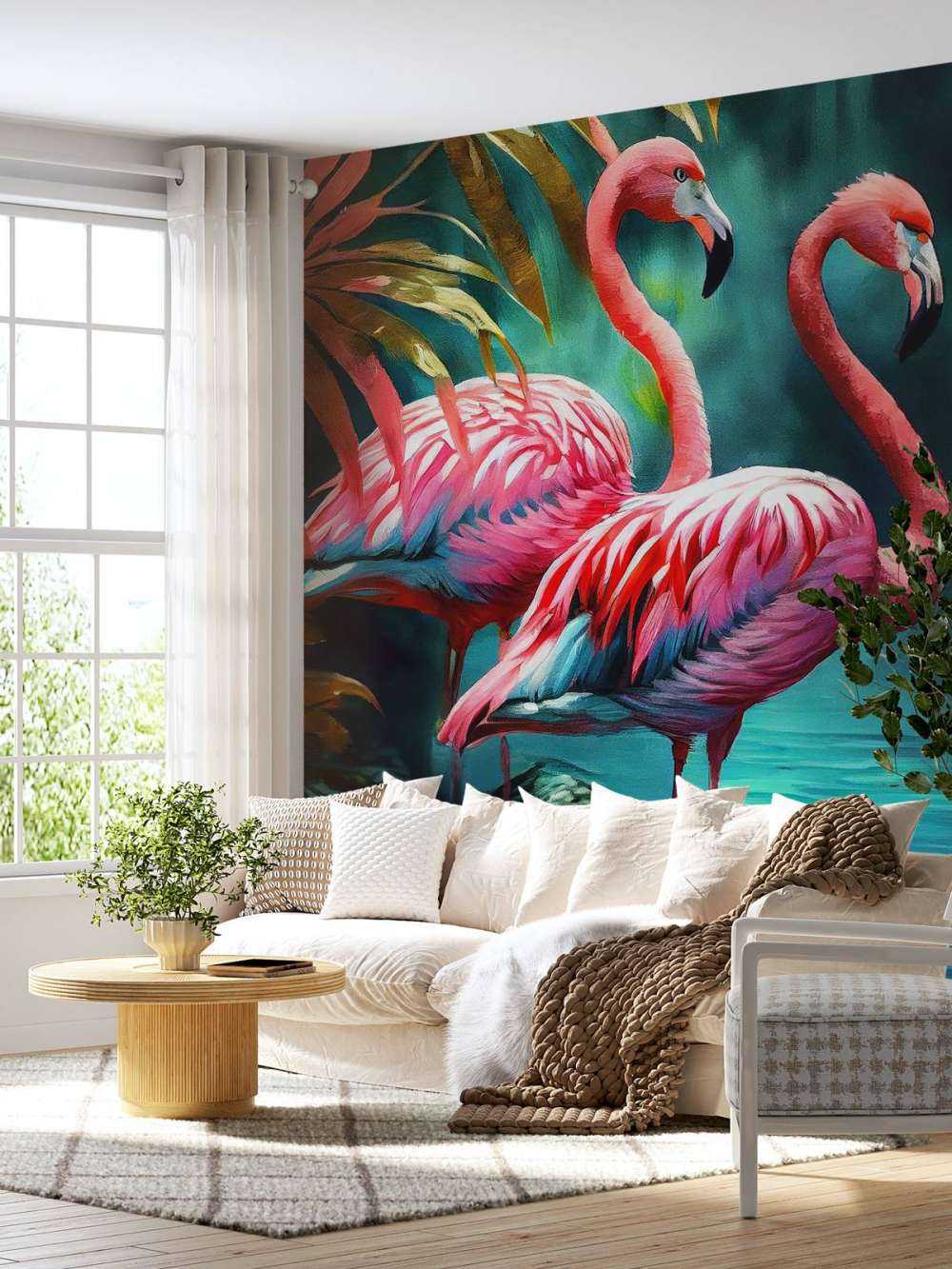 Samtrosa Flamingo Duo