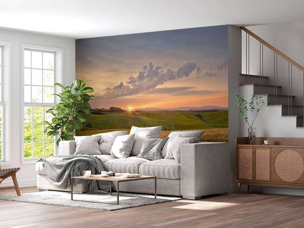 Sonnenuntergang in italienischer Landschaft