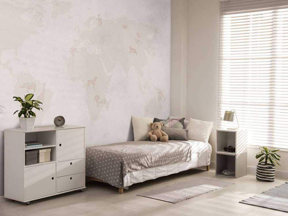 Weltkarte Skizze taupe