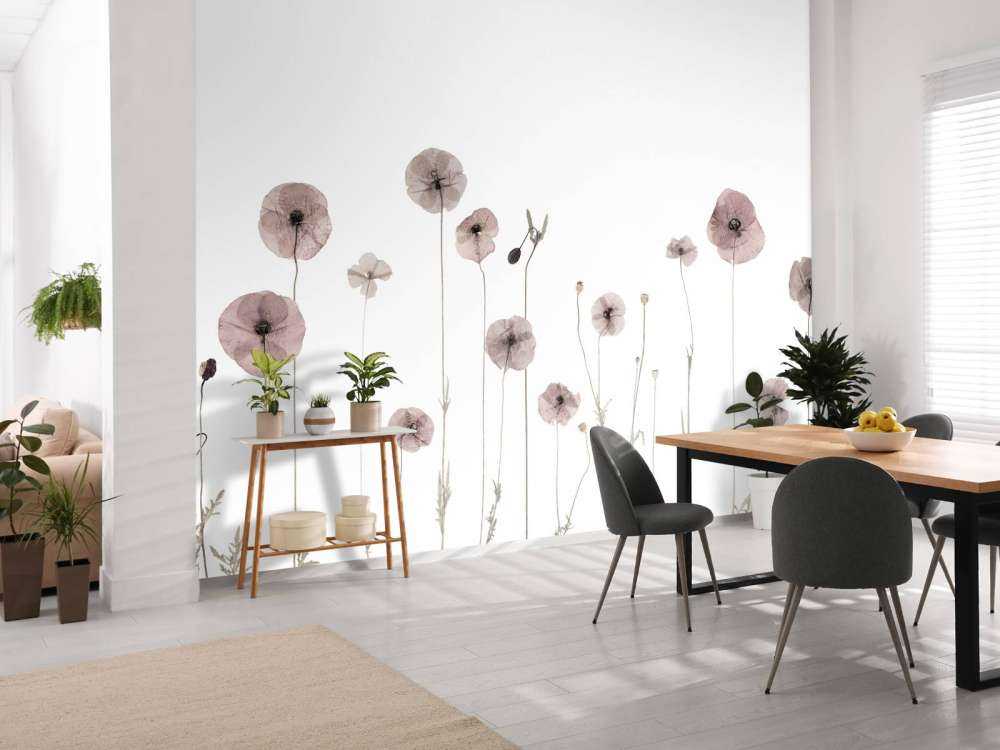 Mohnblumenfeld vintage