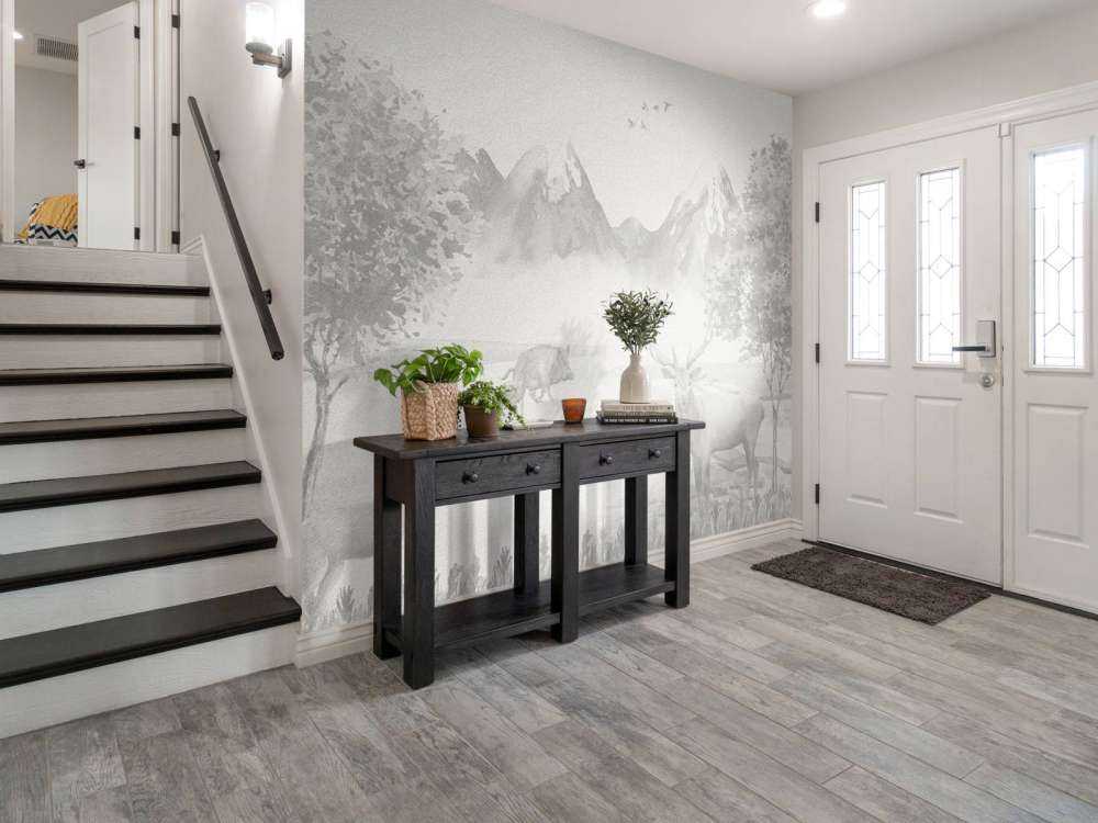 Waldtiere in Grautönen