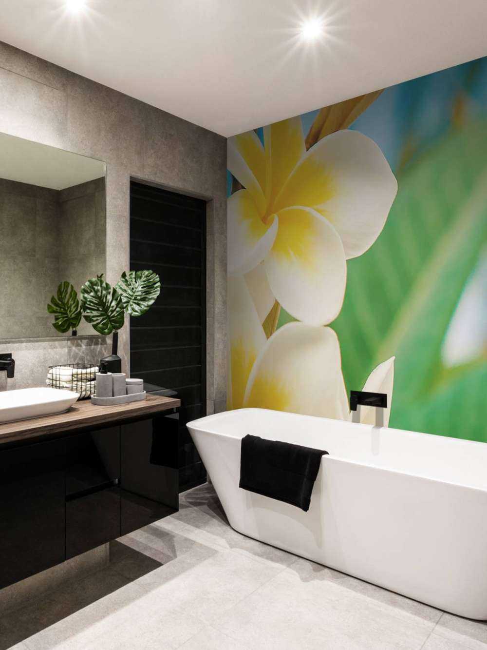 Weiß Gelbe Plumeria Blume