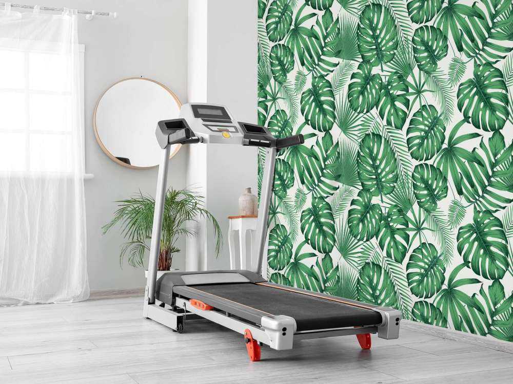 Tropische Blätter, grün