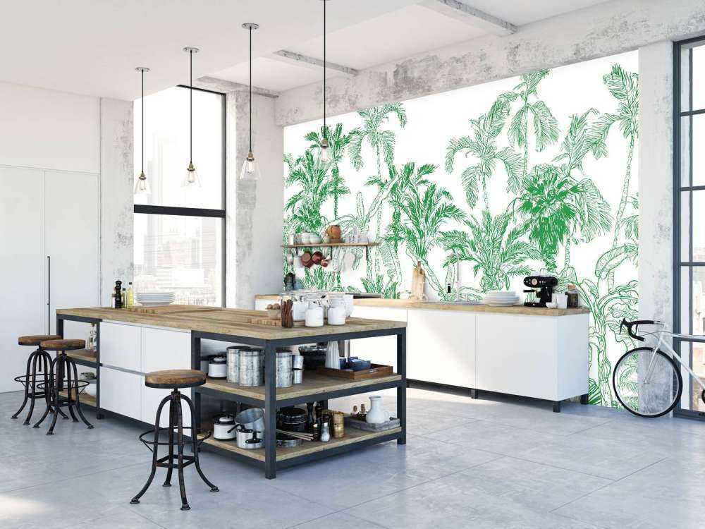 Grüner Dschungel Illustration