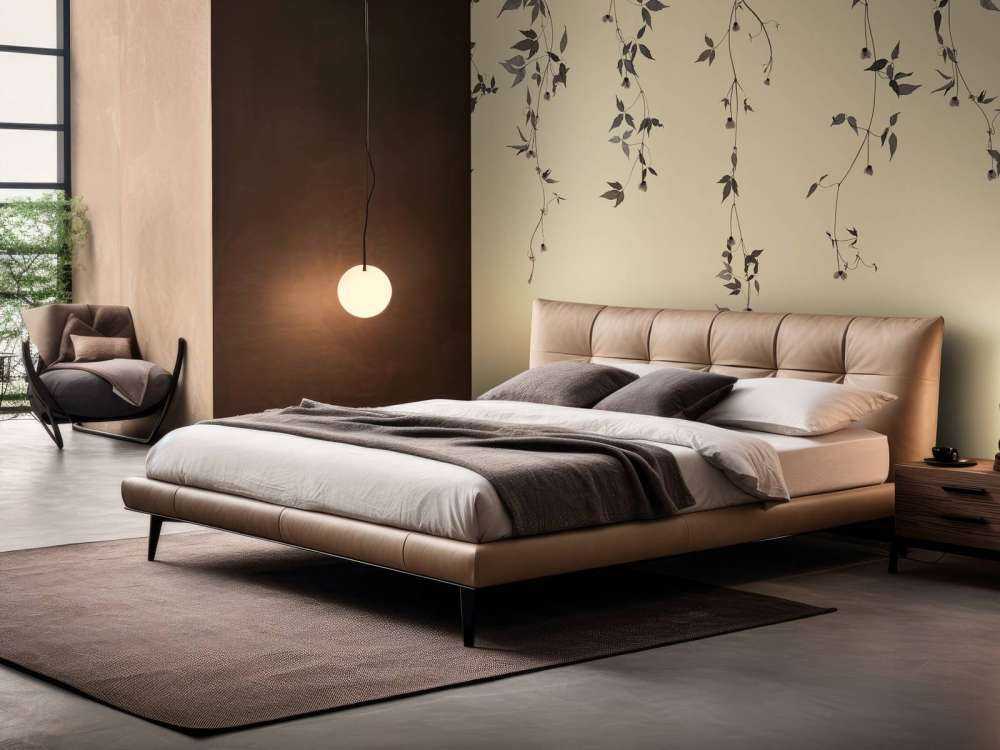 Clematiszweige auf Beige