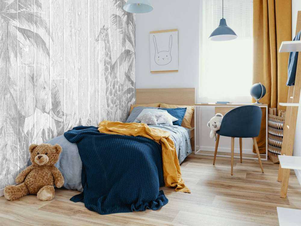 Dschungeltiere auf Holz