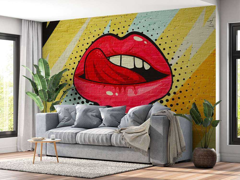 Graffiti des Mundes