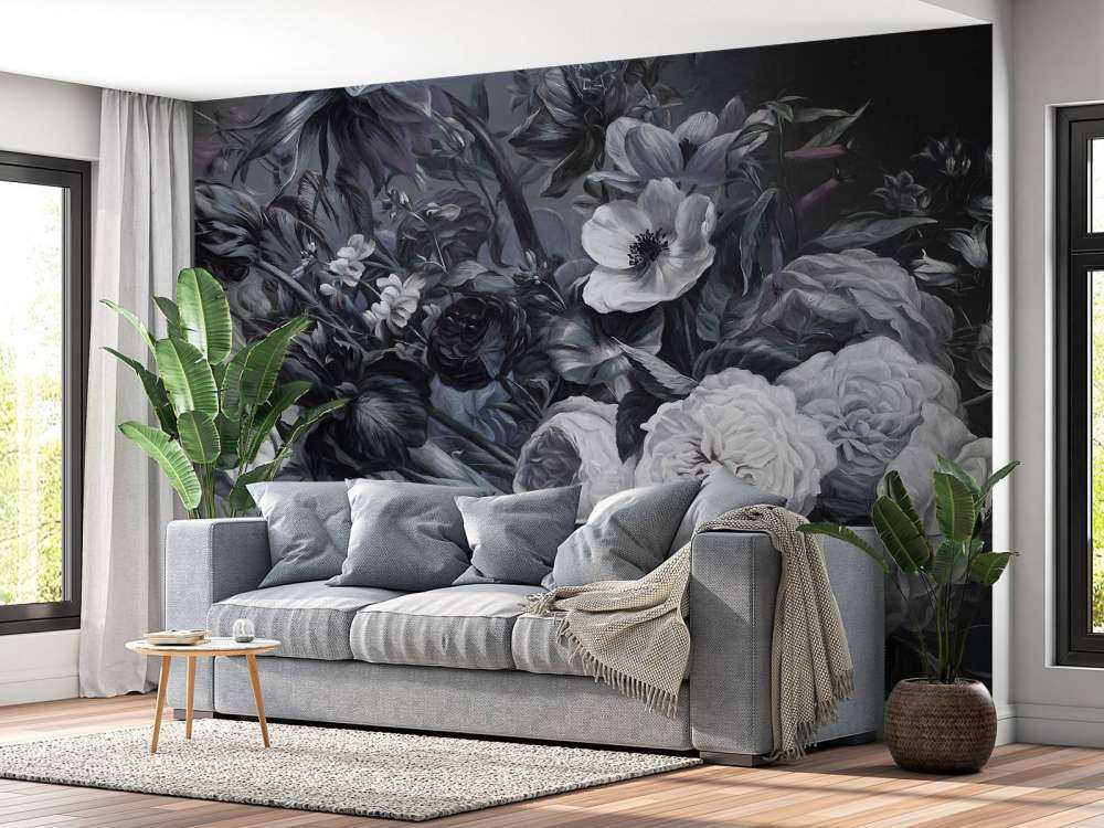 Großer Strauß Grau