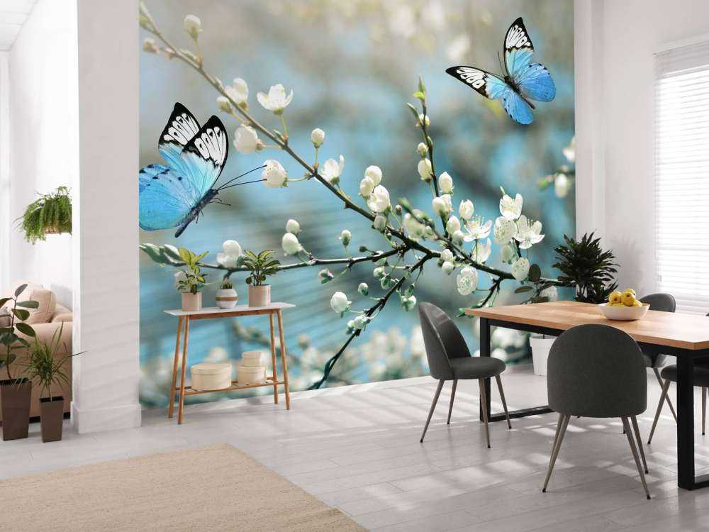 Blaue Schmetterlinge