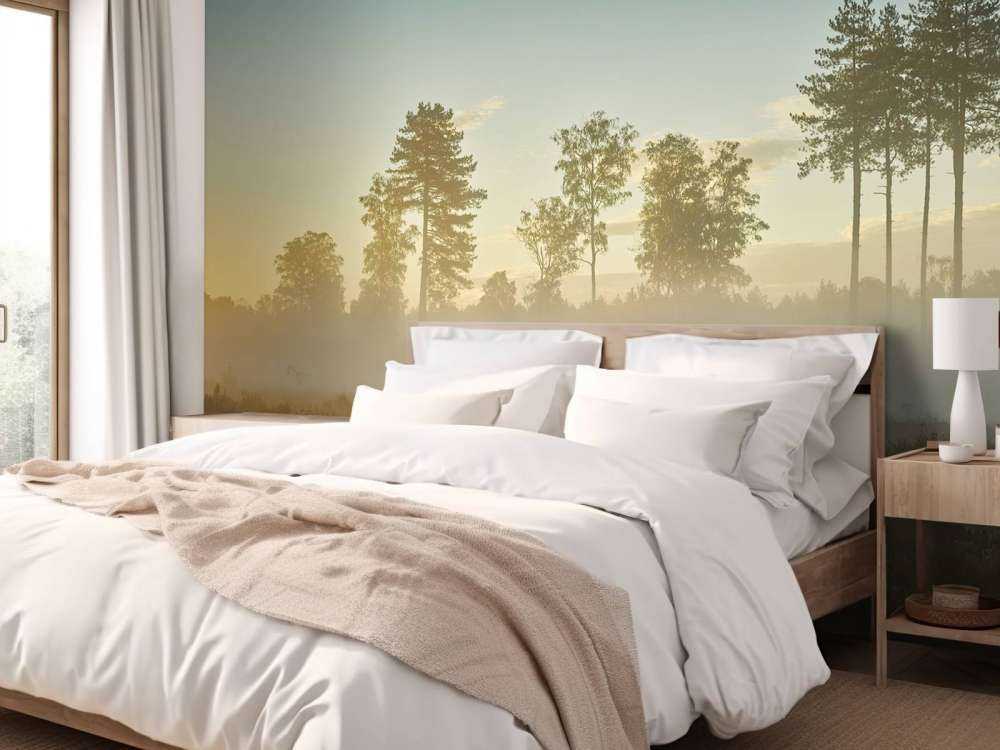 Neblige Moorlandschaft