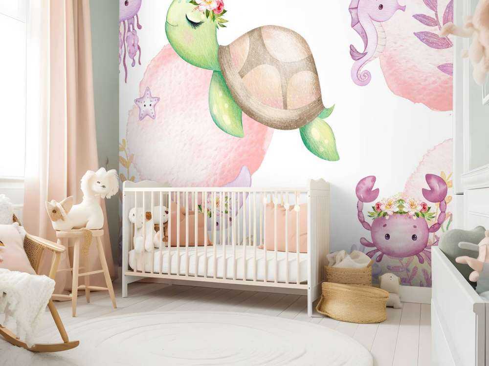 Rosa Meer-Babyzimmer