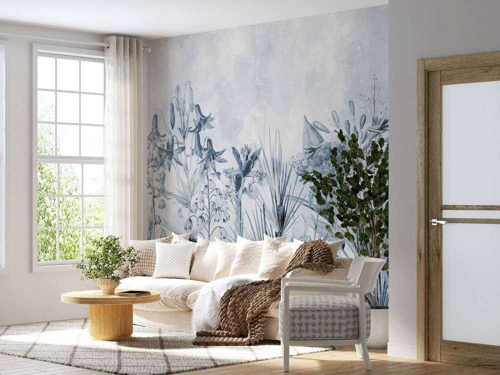 Monochrome florale Eleganz