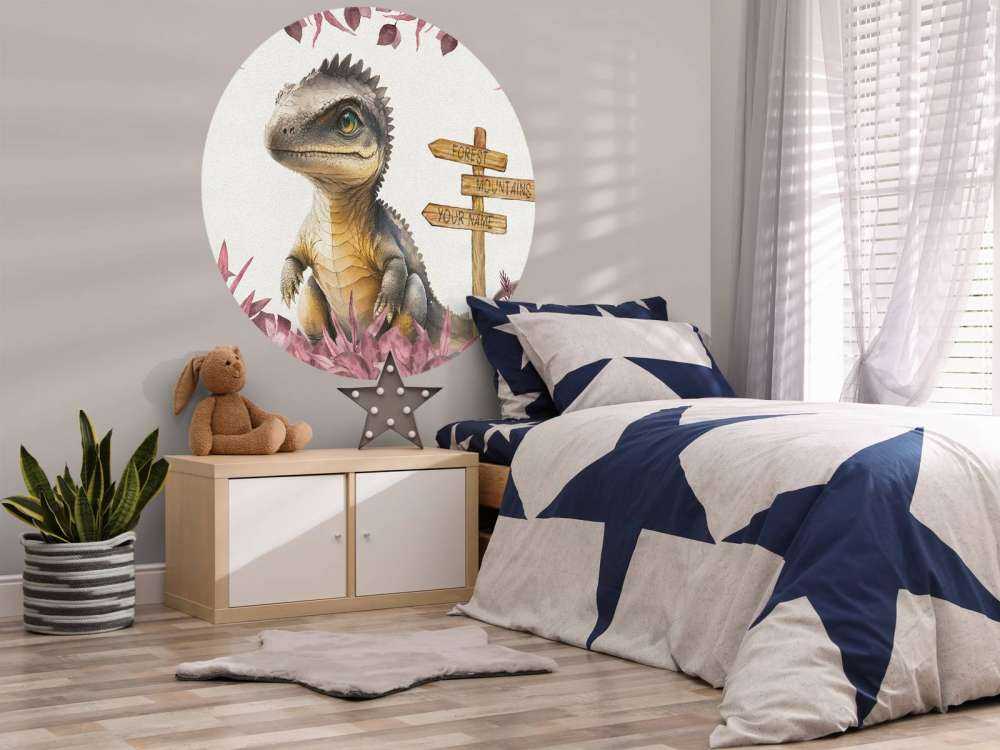 Baby-Spinosaurus im rosa Dschungel