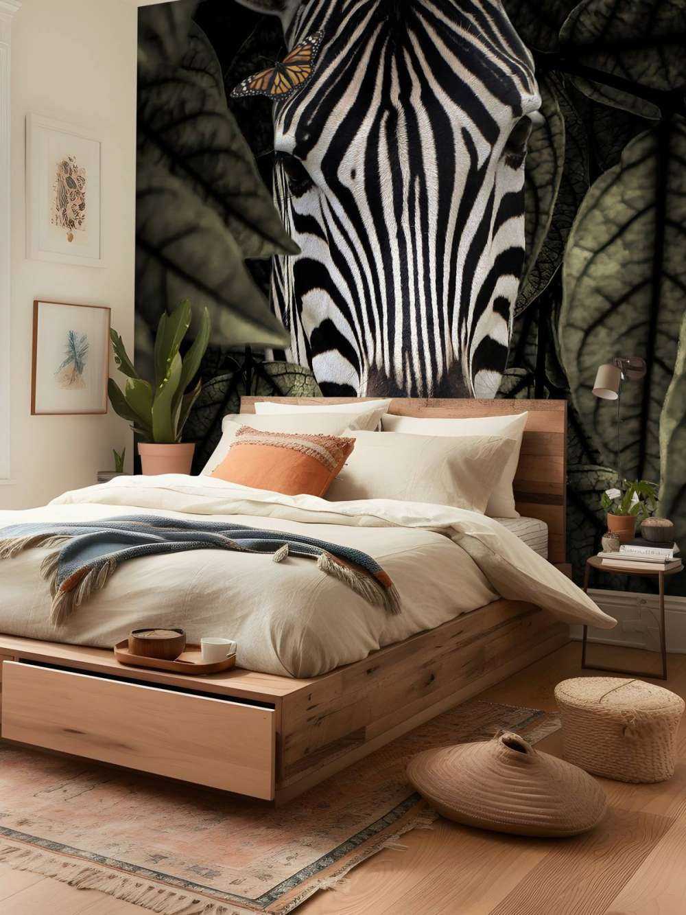 Dschungel Zebra Portrait