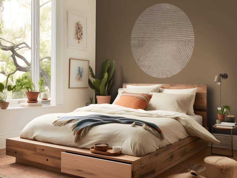 Linien und Strukturen in Taupe