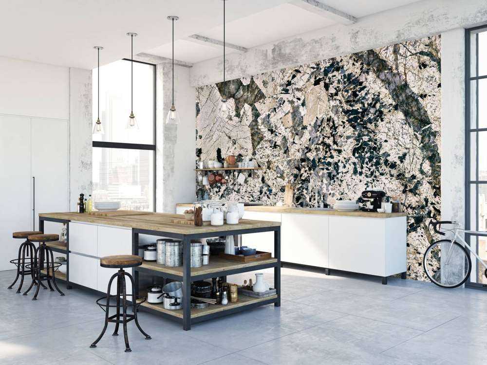 Marmor mit Blockstruktur