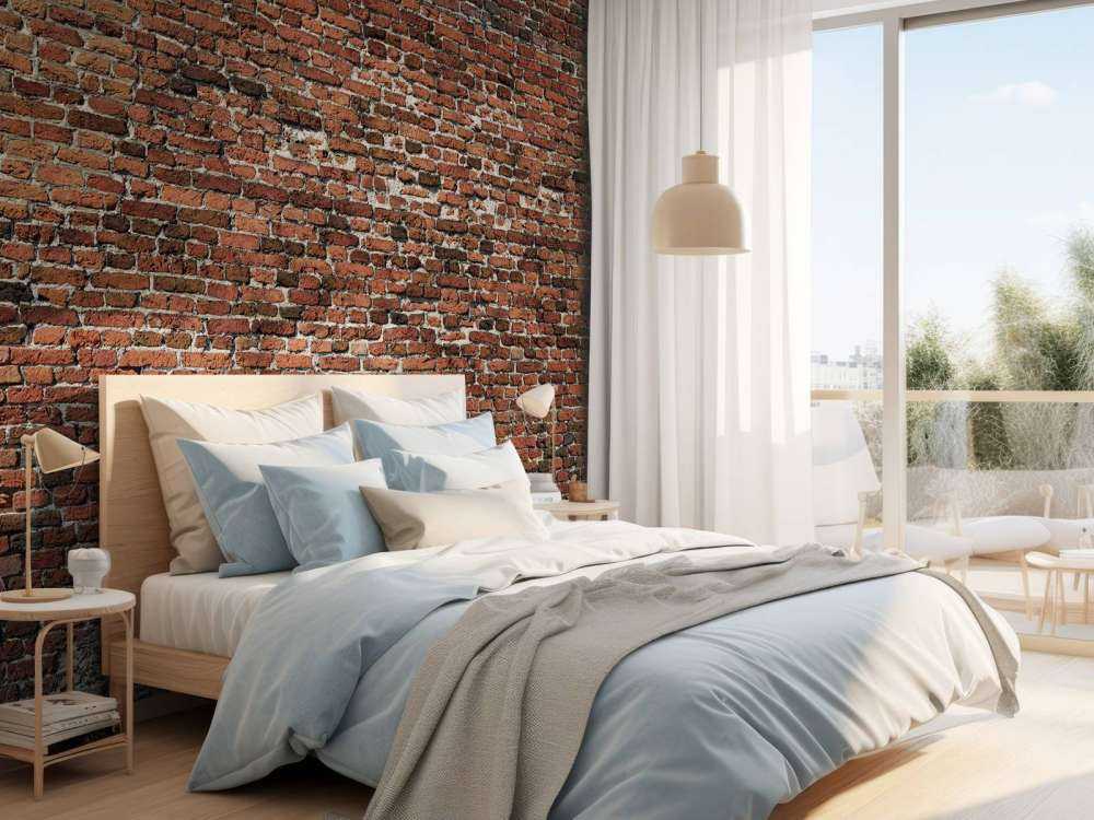 Alte restaurierte Ziegelwand