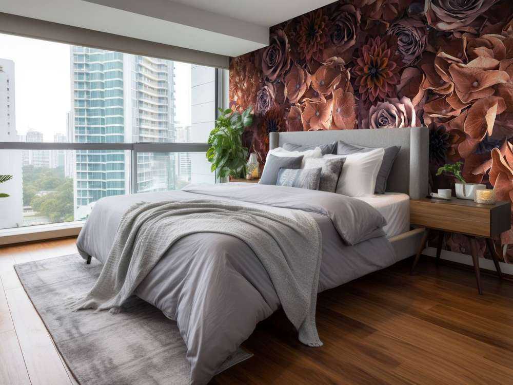 Hortensien, Rosen und Dahlien