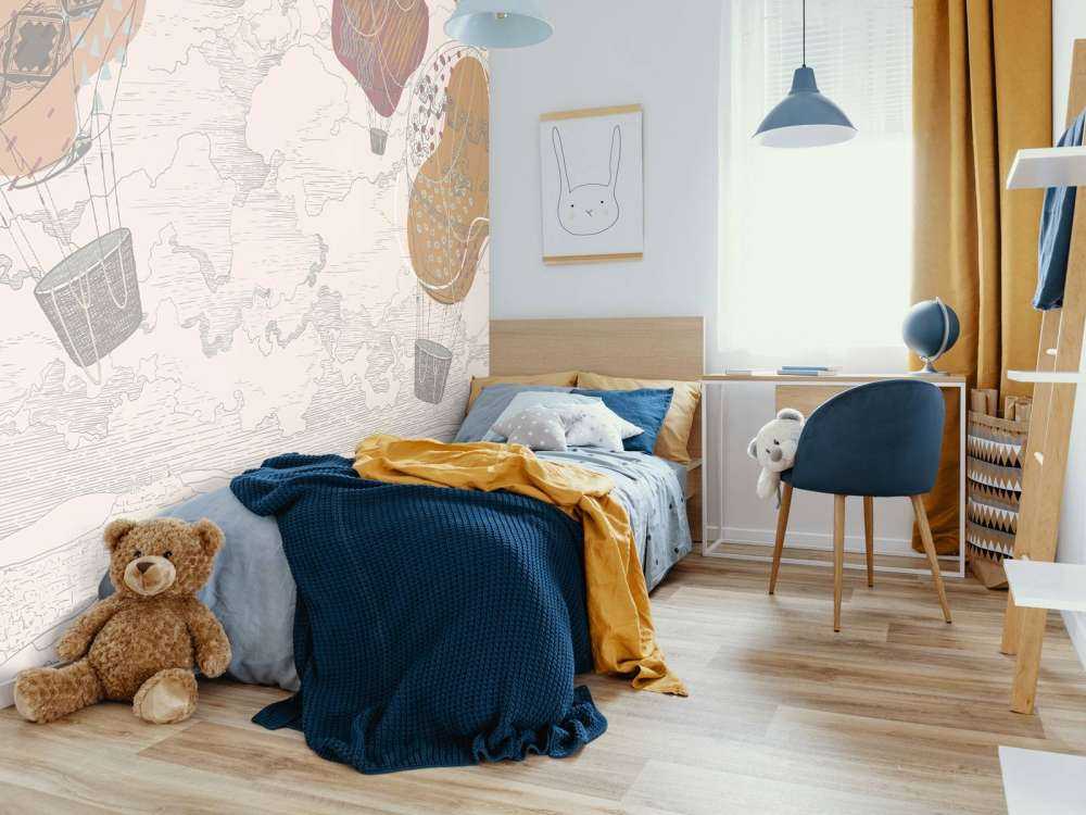 Farbige Heißluftballons