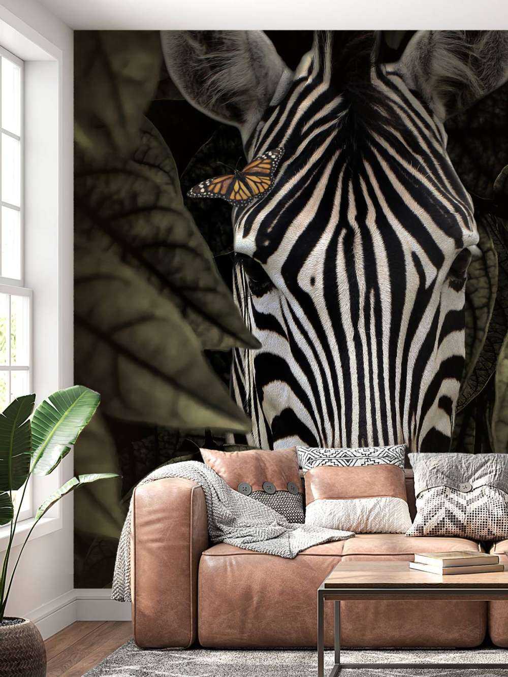 Dschungel Zebra Portrait