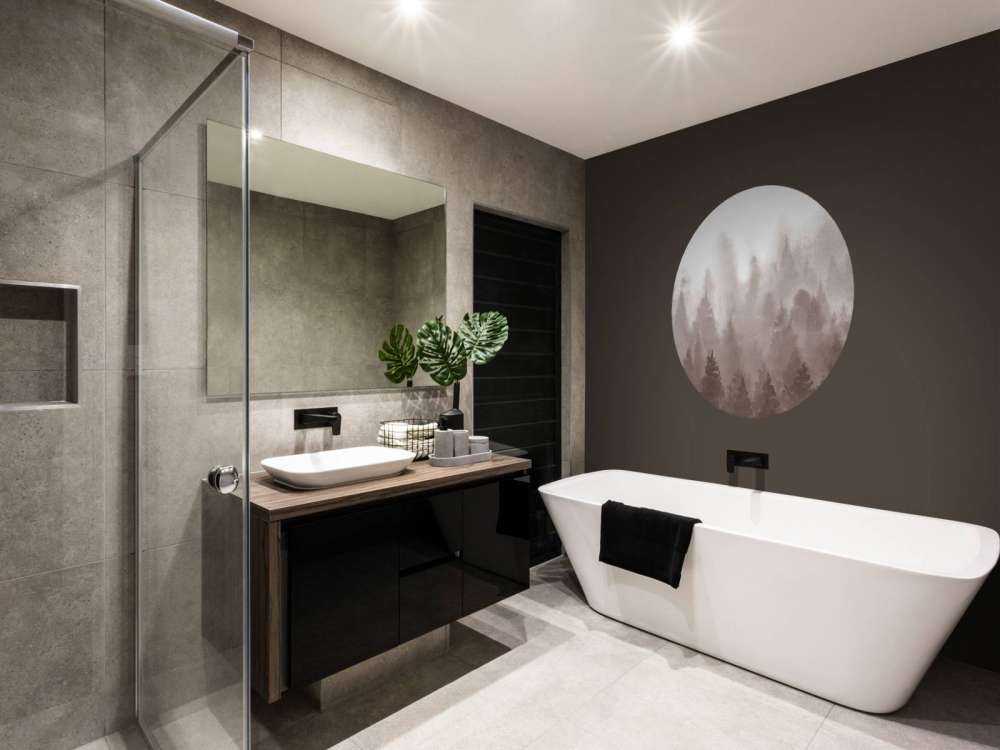 Wald mit Aquarellfarbe gemacht