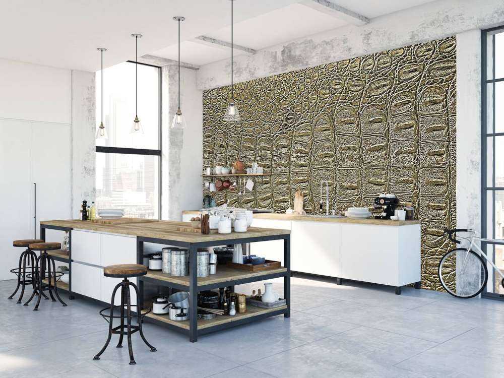 Haut eines Krokodils