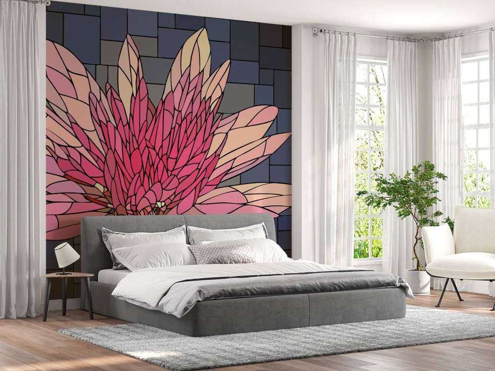 Rosa blühende Blume