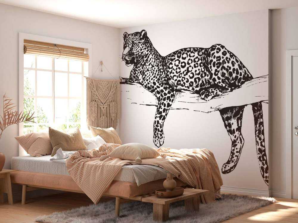Gezeichneter Leopard
