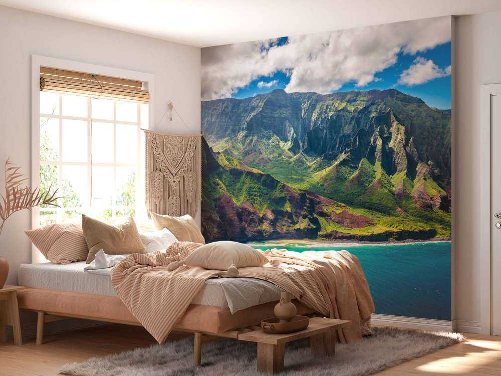 Berge entlang der Küste