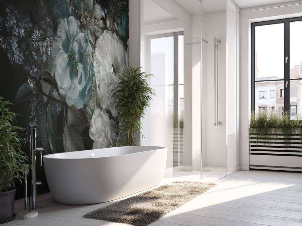 Strauß mit lilac Blau