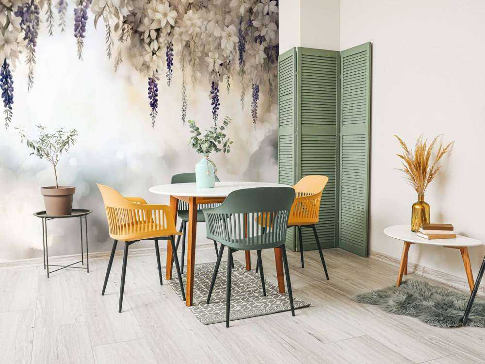 Sanfter Glyziniengarten Gelb