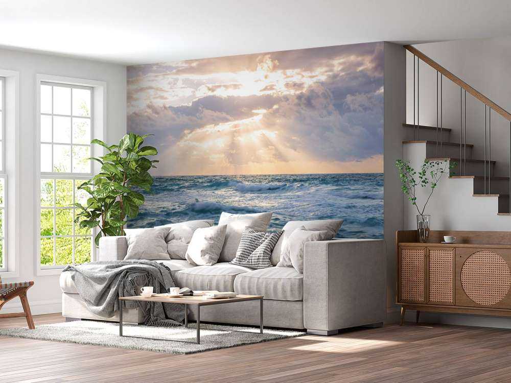 Sonnenstrahlen am Meer