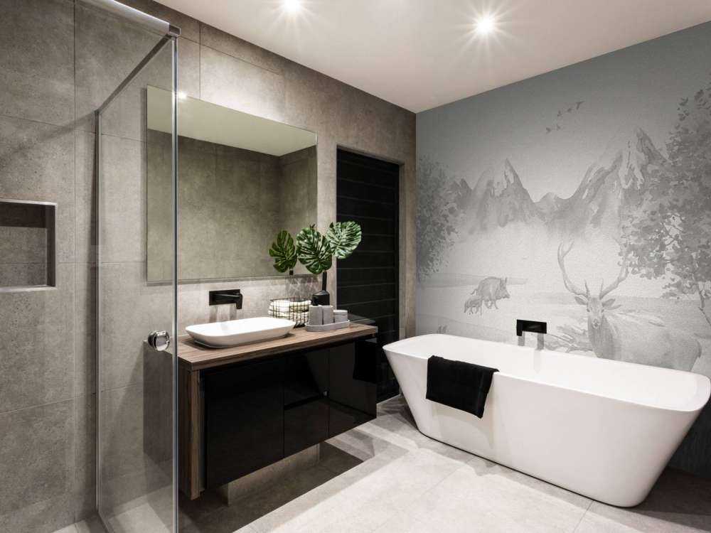 Waldtiere in Grautönen