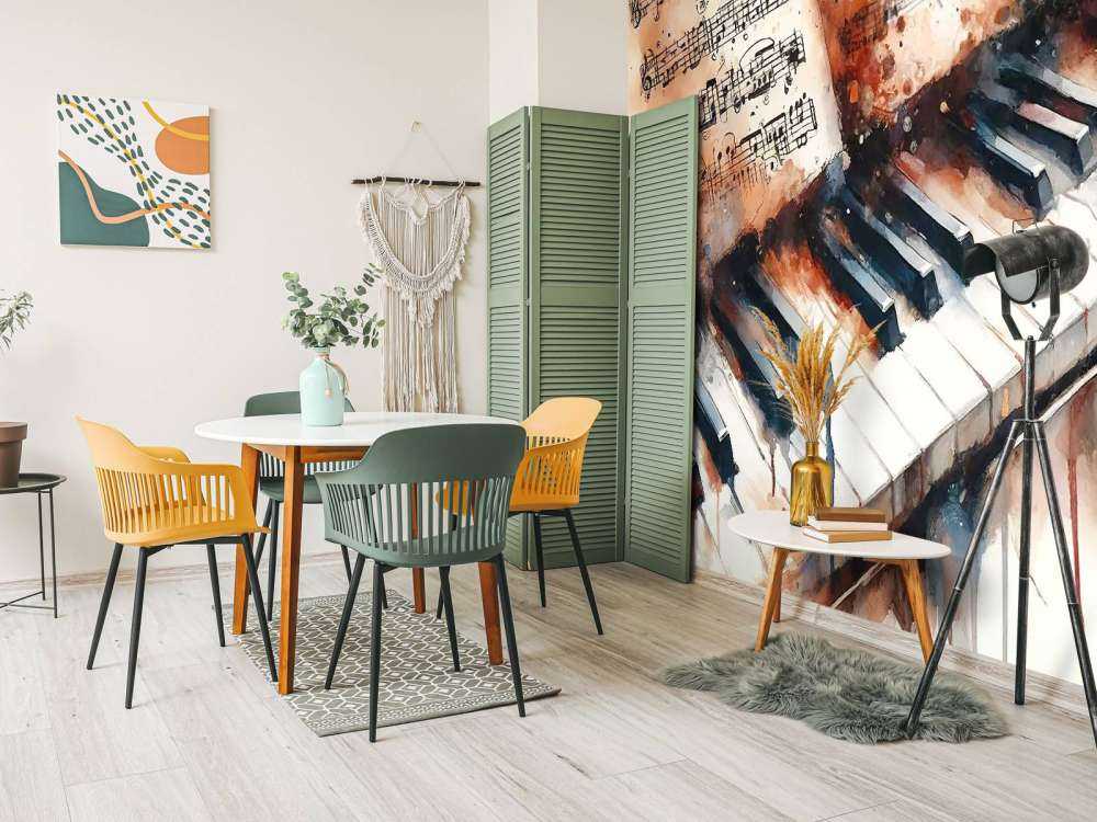 Melodische Harmonie in künstlerischen Strichen eingefangen