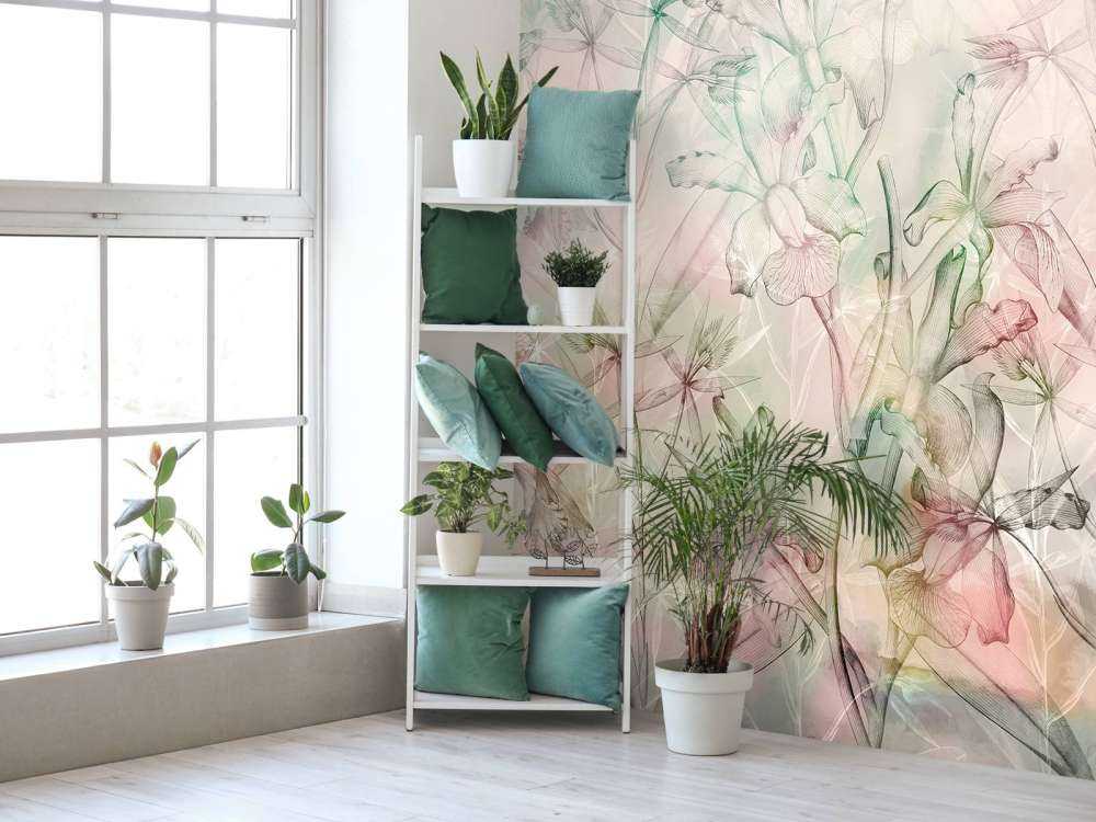 Orchideen-Mirage in sanften Pastelltönen