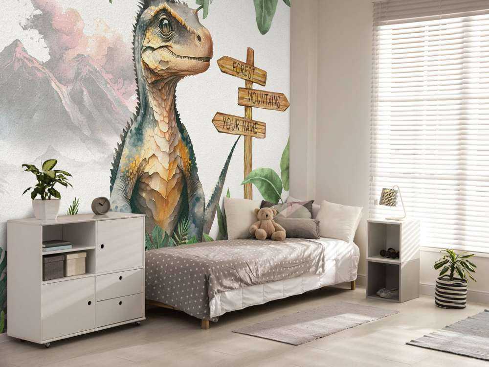 Baby-Velociraptor im Dschungel