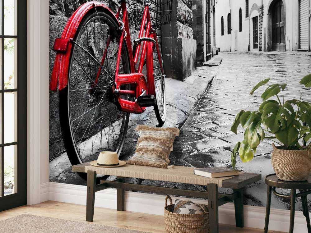 Rotes Fahrrad