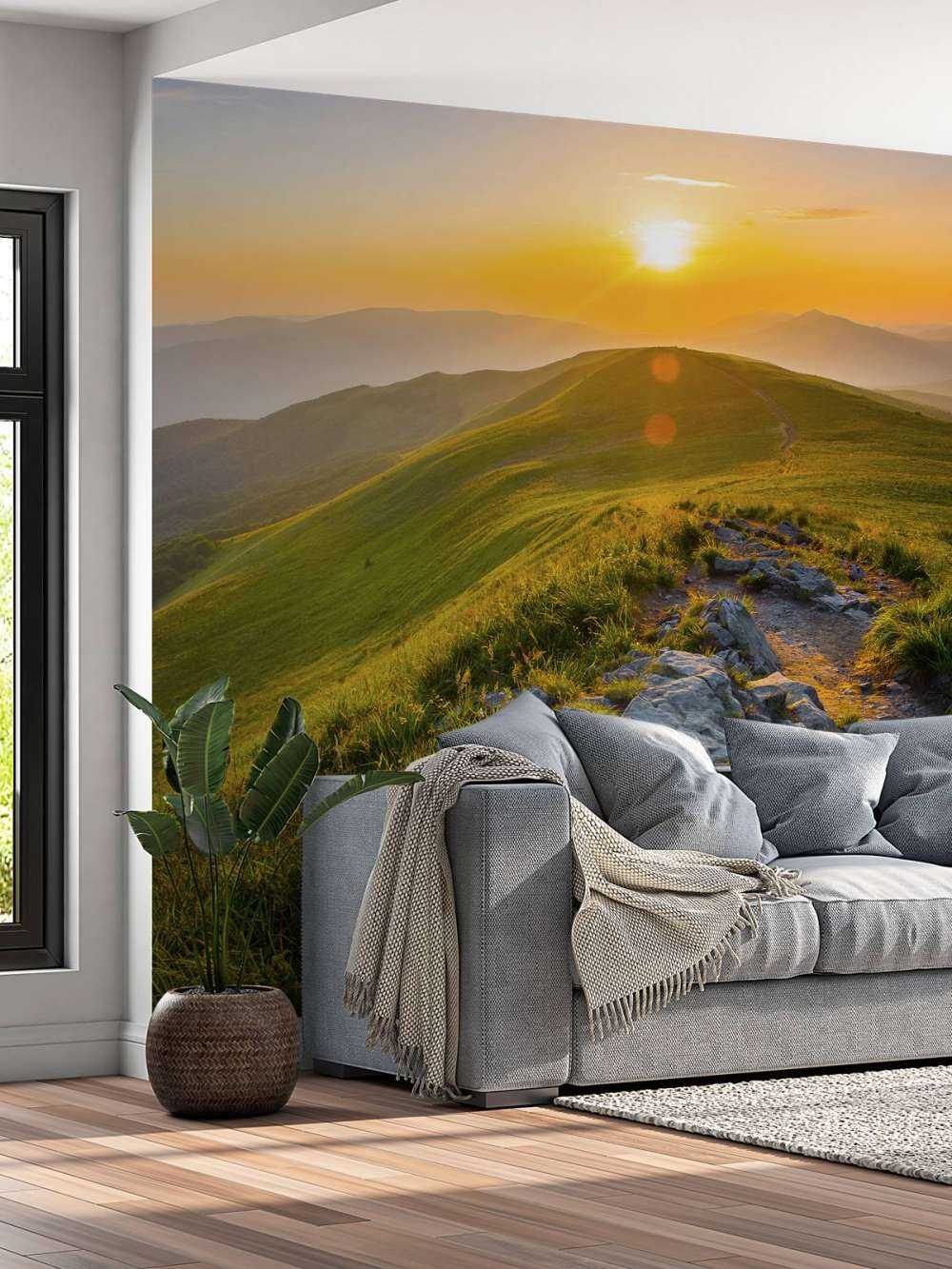 Sonnenuntergang in einer Berglandschaft