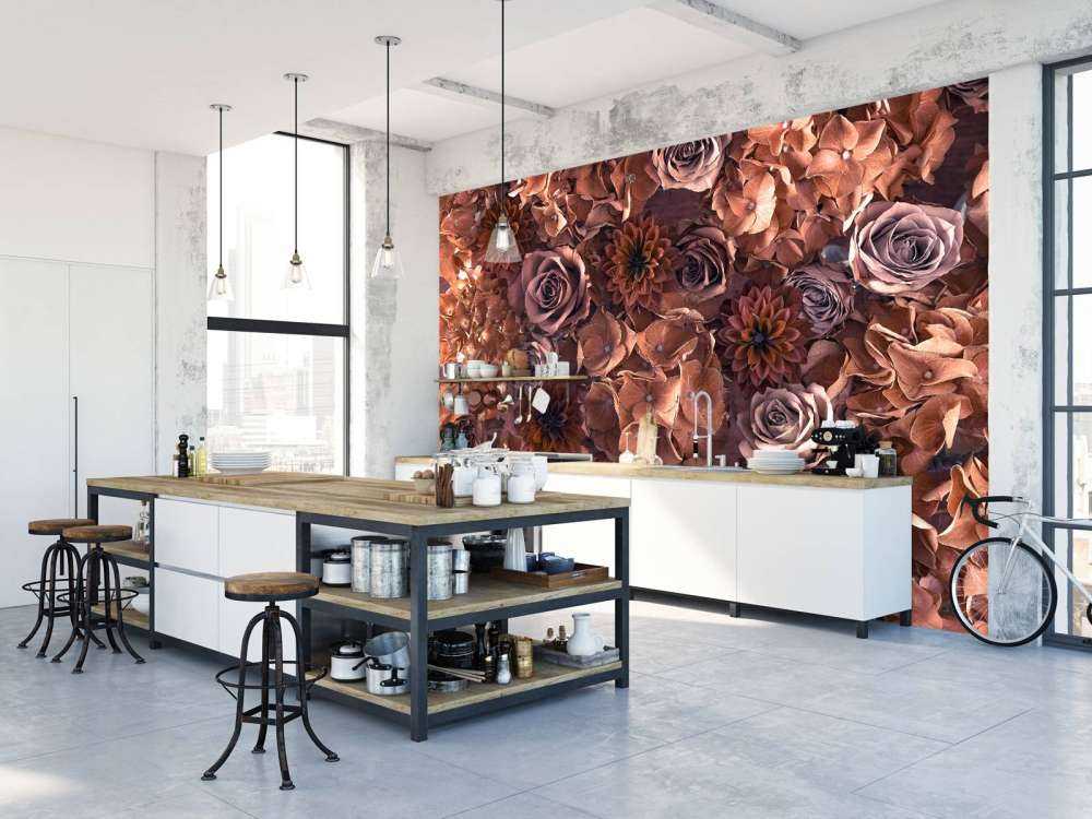 Hortensien, Rosen und Dahlien