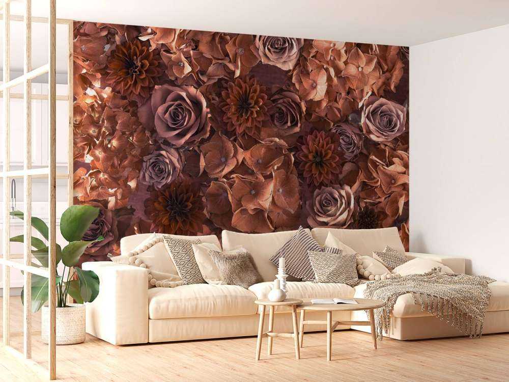 Hortensien, Rosen und Dahlien