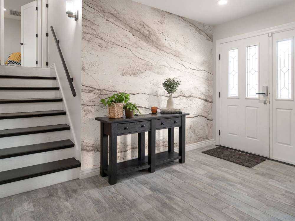 Detaillierter beiger Marmor