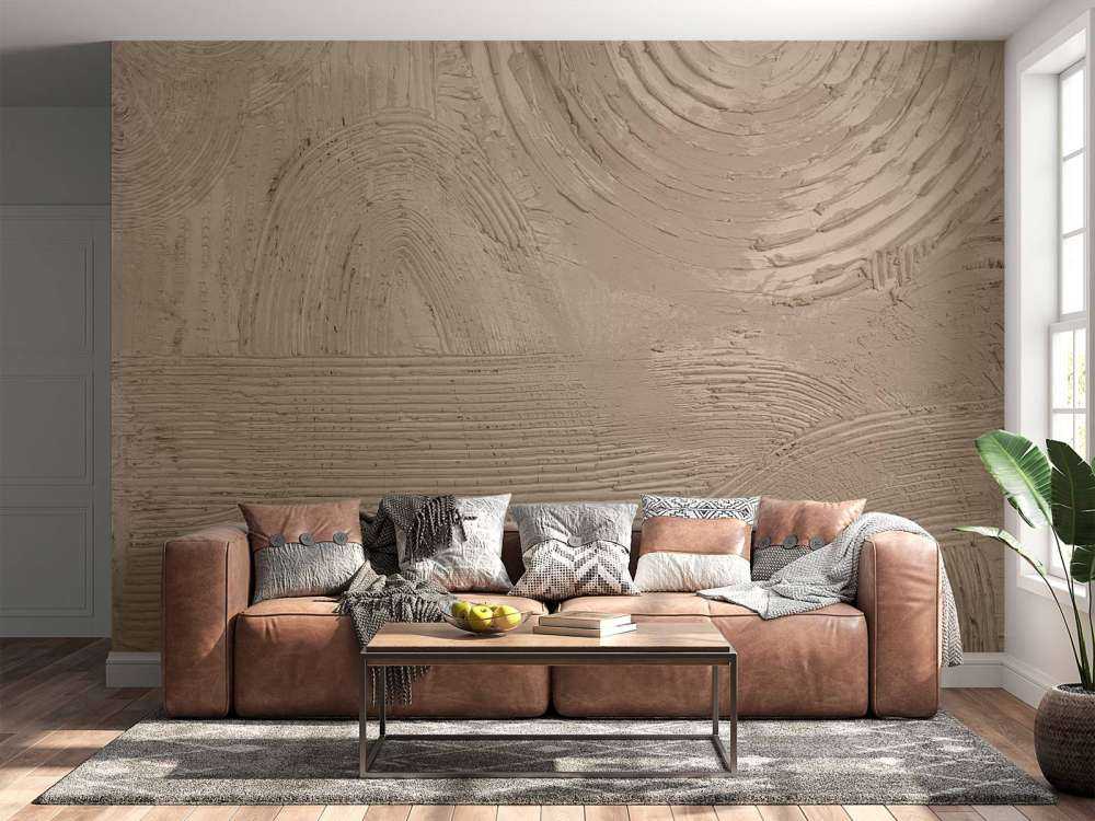 Strukturen und Formen in Taupe