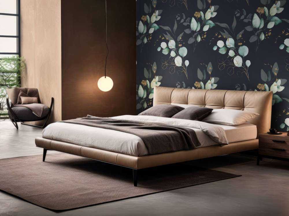 Dunkelblaue Blätter mit Gold