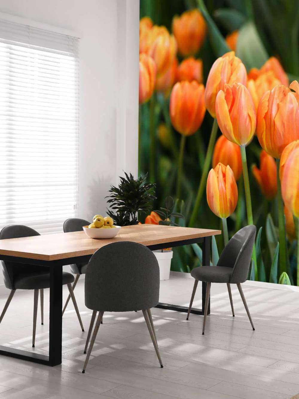 Orangefarbene Tulpen