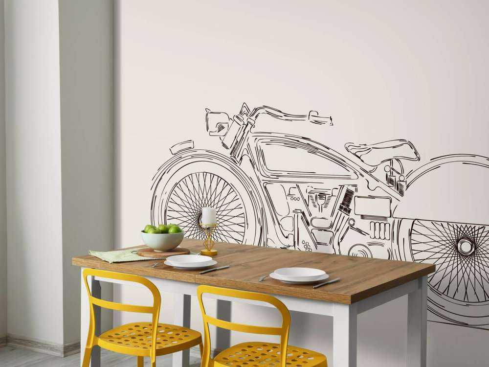 Signierter Oldtimer-Motor