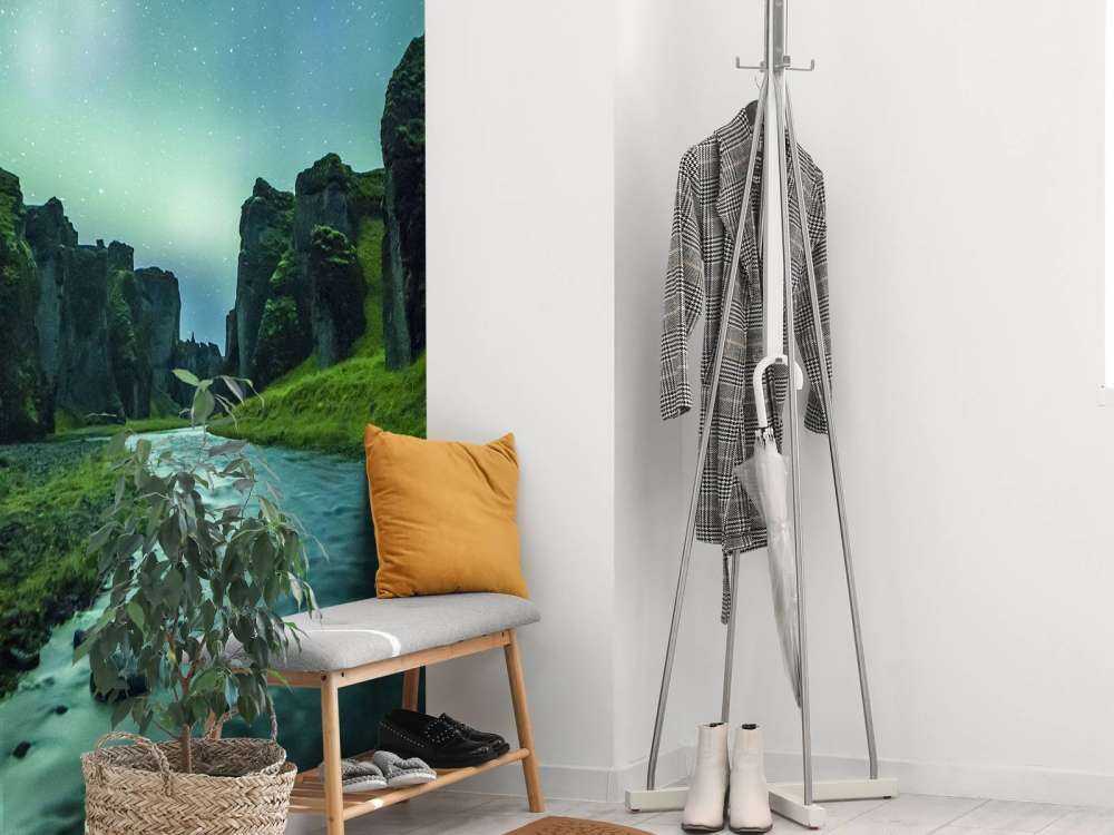 Nordlicht über den Bergen