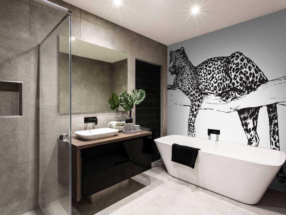 Gezeichneter Leopard