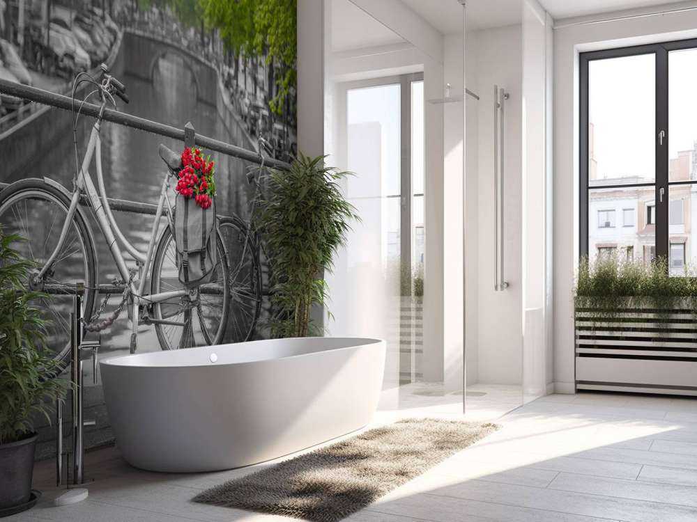 Fahrrad mit Blumen