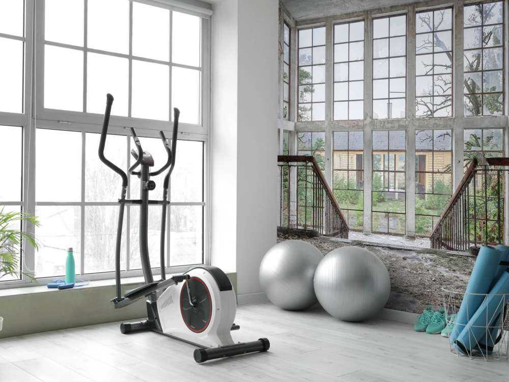 Treppe in verlassenem Gebäude